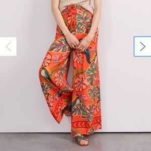 Farm Rio Anthropologie Wide Leg Pants